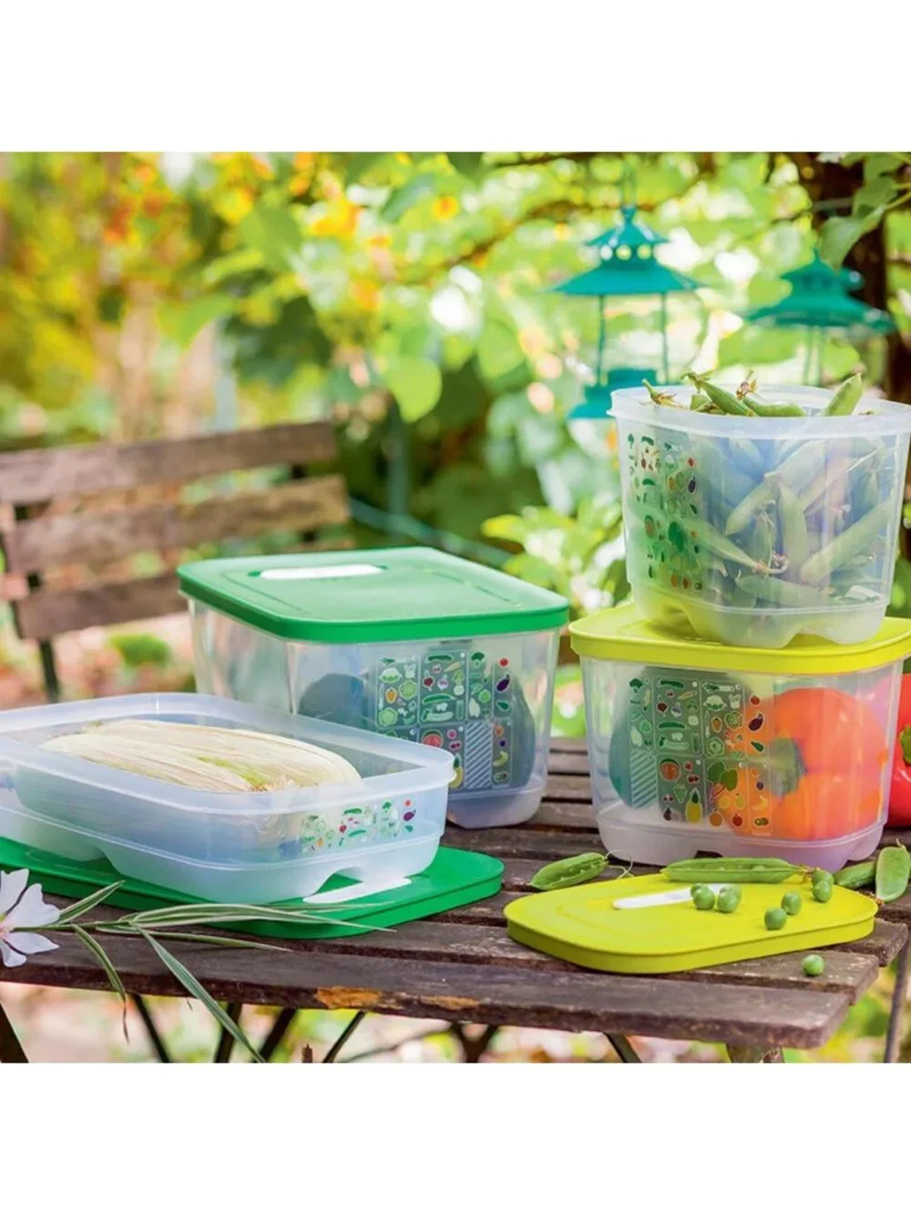 4-Piece BPA-Free Food Storage Container Set, Dishwasher Safe, Fridge